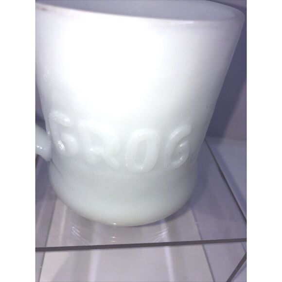 Vintage B.C. Comics GROG  Caveman Milk Glass Coffee Tea Cup  Mug - Picture 4 of 9